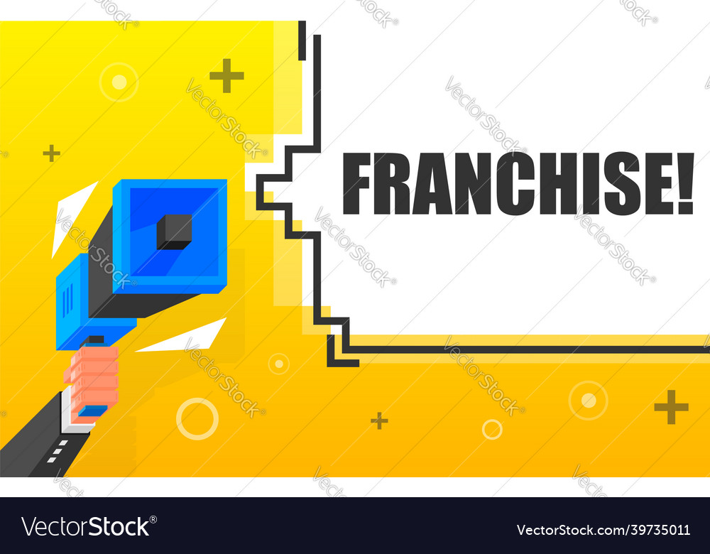 Franchise banner template marketing flyer