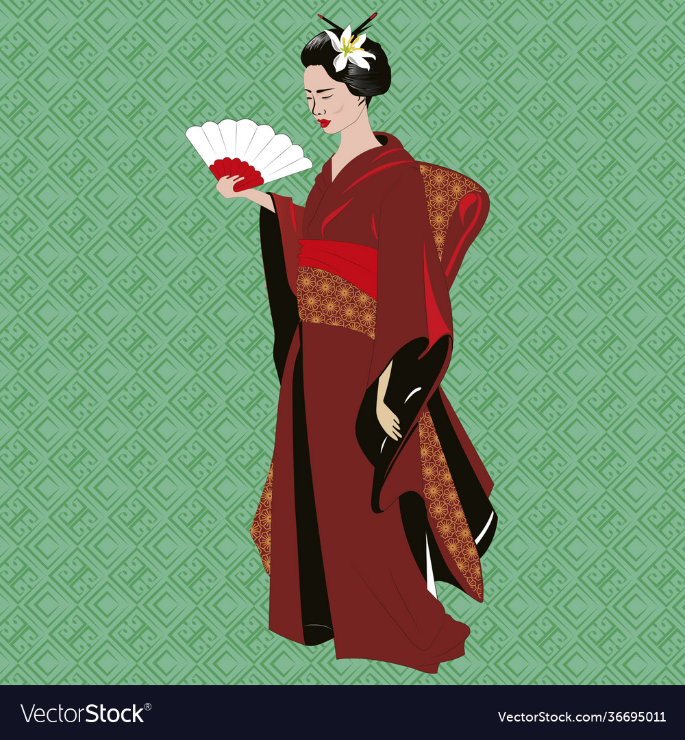 Geisha Royalty Free Vector Image - Vectorstock