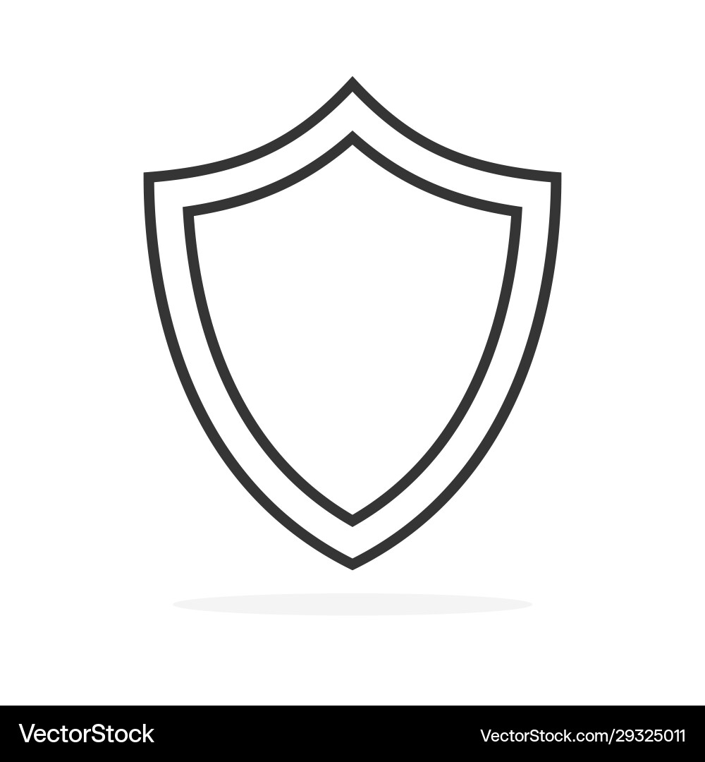 Shield icon Royalty Free Vector Image - VectorStock