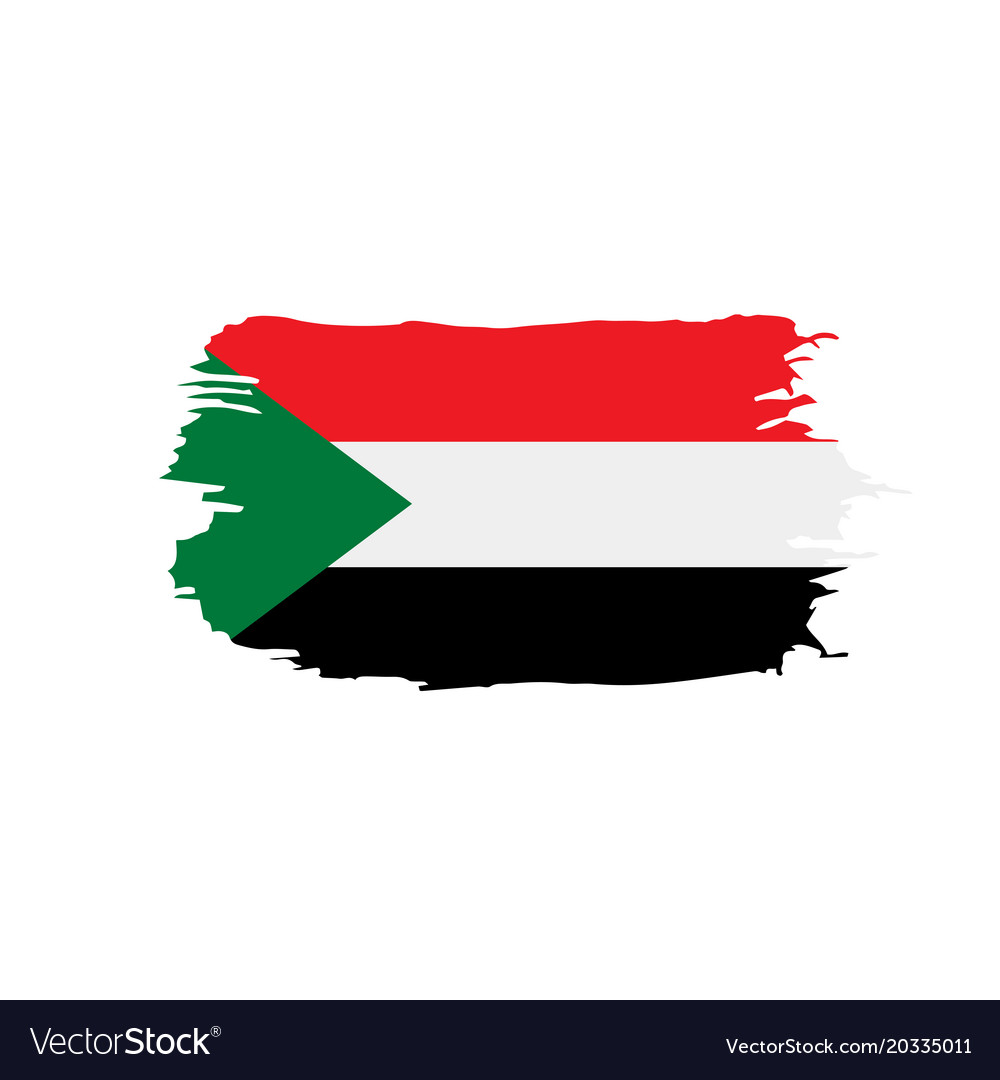 Sudan flag Royalty Free Vector Image - VectorStock