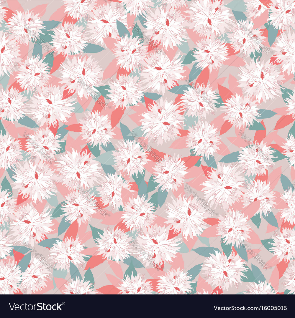 Floral seamless pattern flower background garden