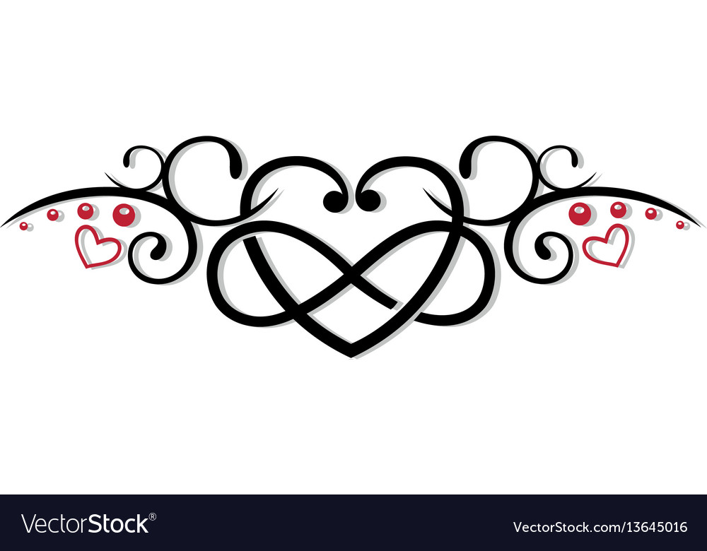 Download Infinity heart love Royalty Free Vector Image - VectorStock