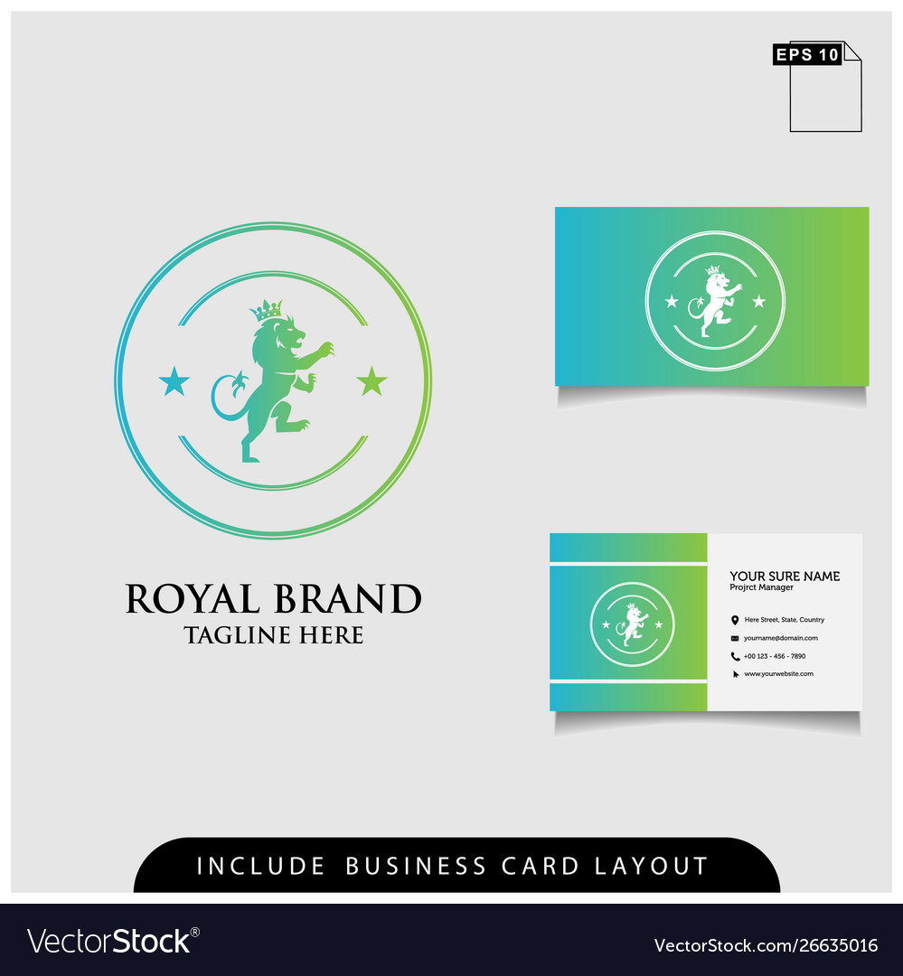 Logo design royal brand modern concept