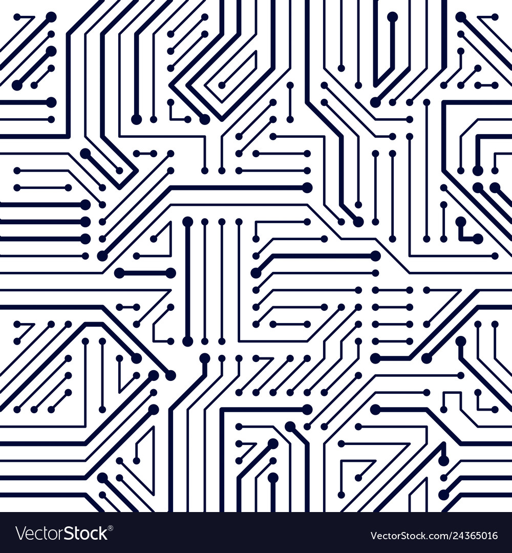 Microchip Circuit Board Pattern