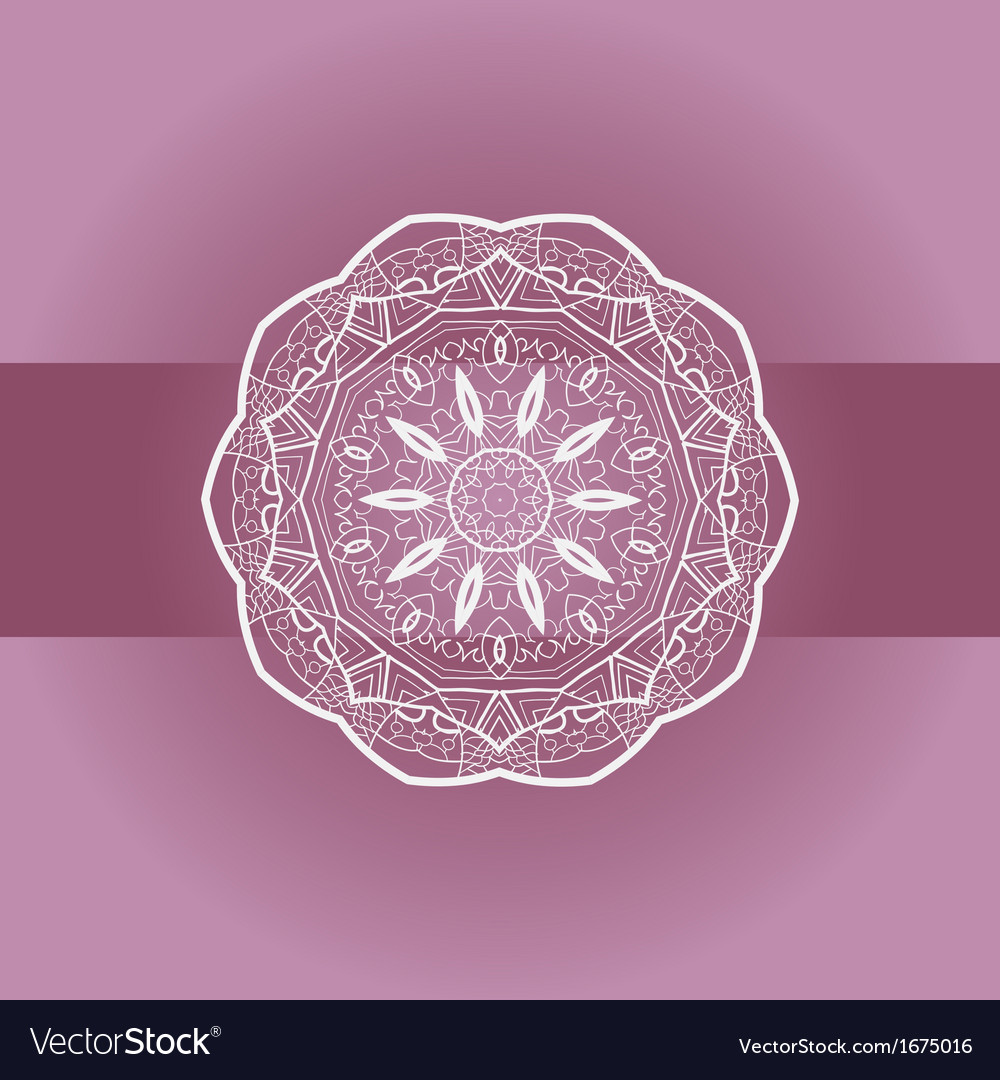 Oriental mandala motif