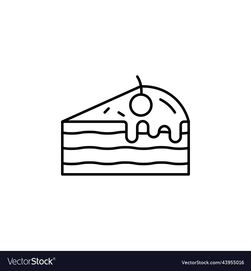 Pancake line art icon design template