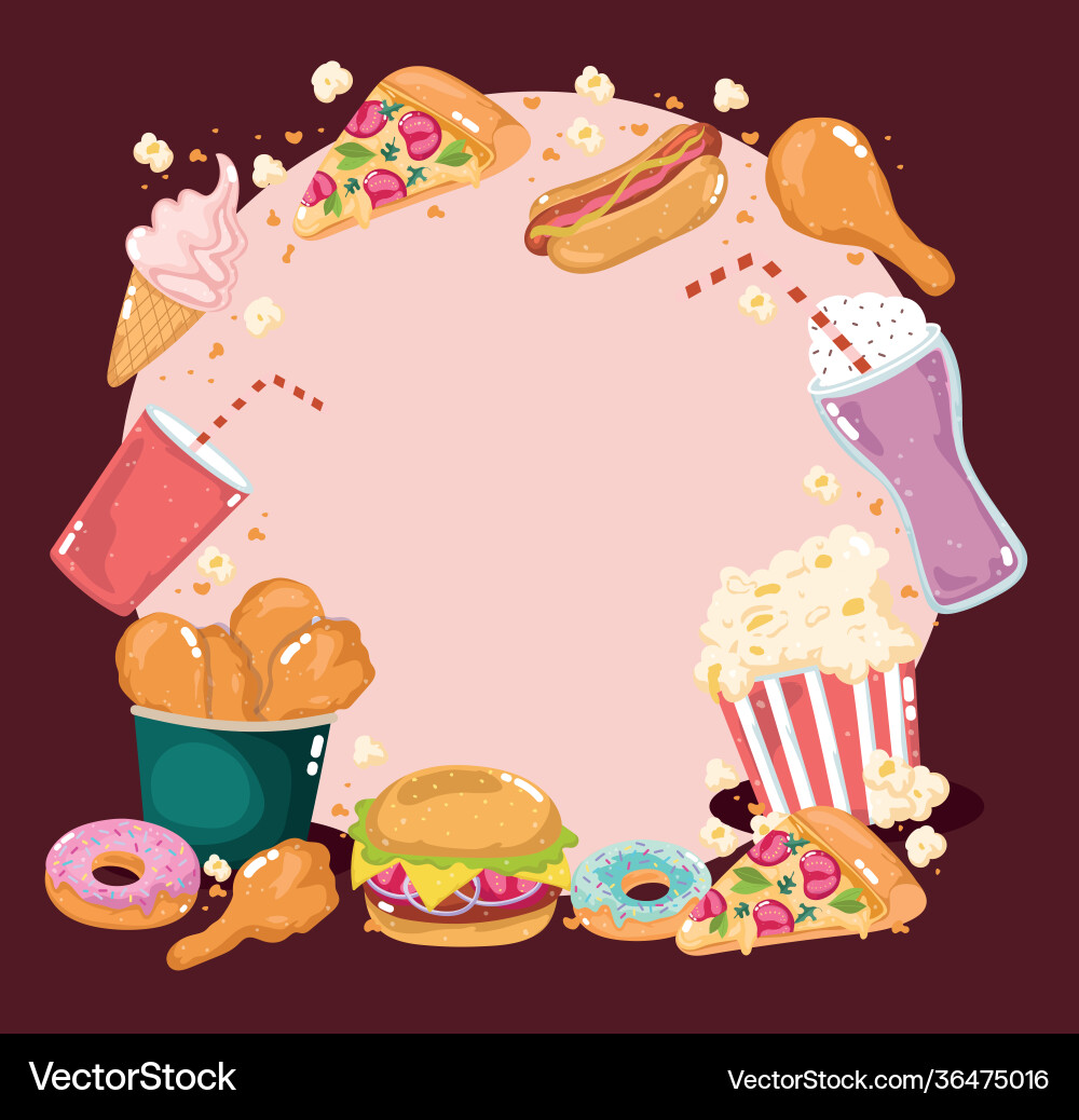 Restaurant fast food Royalty Free Vector Image
