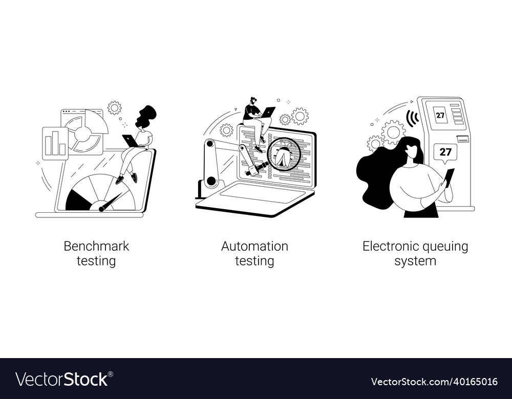 Software implementation abstract concept vector image Software implementation abstract concept