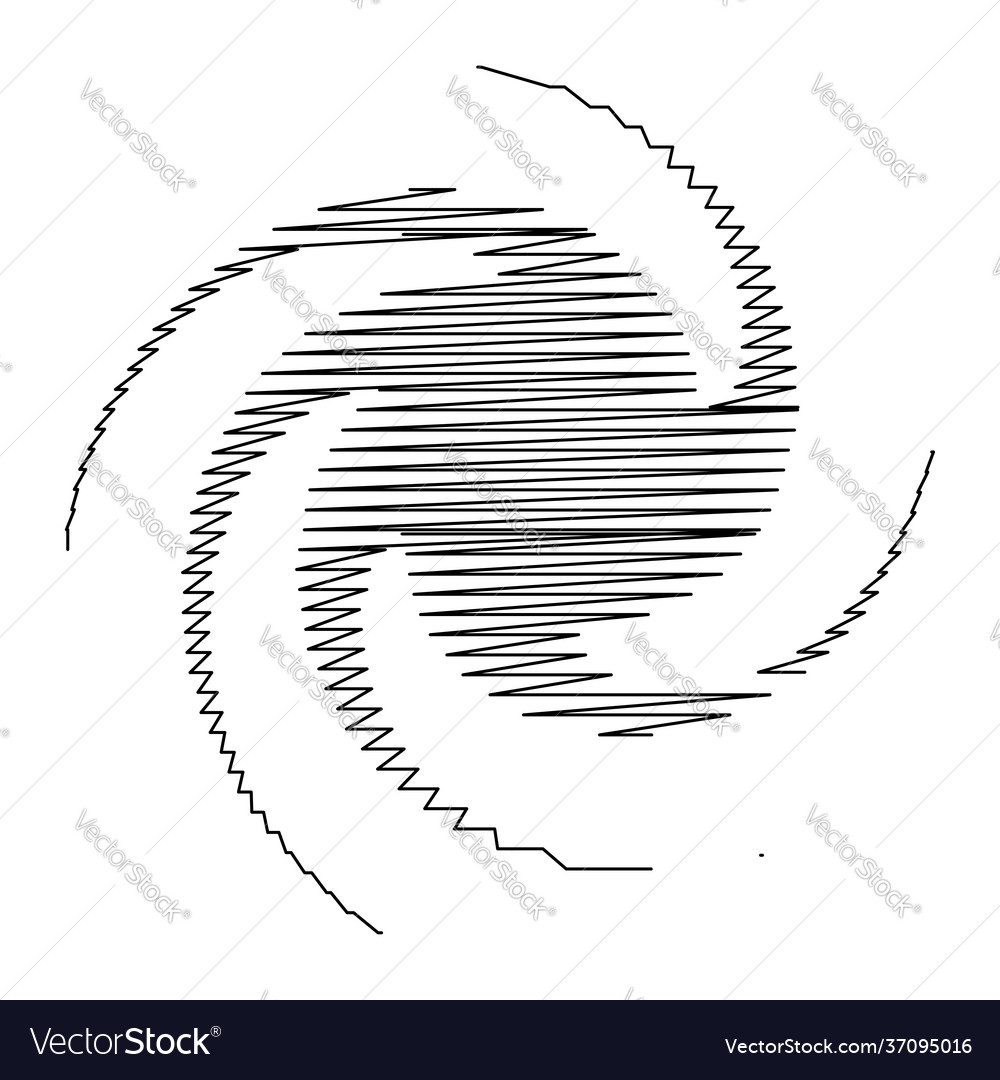Spiral swirl twirl design element with sketchy vector image Spiral swirl twirl design element with sketchy