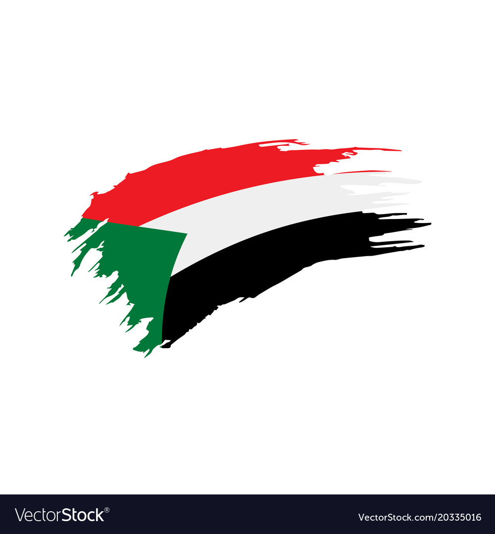 Sudan flag Royalty Free Vector Image - VectorStock