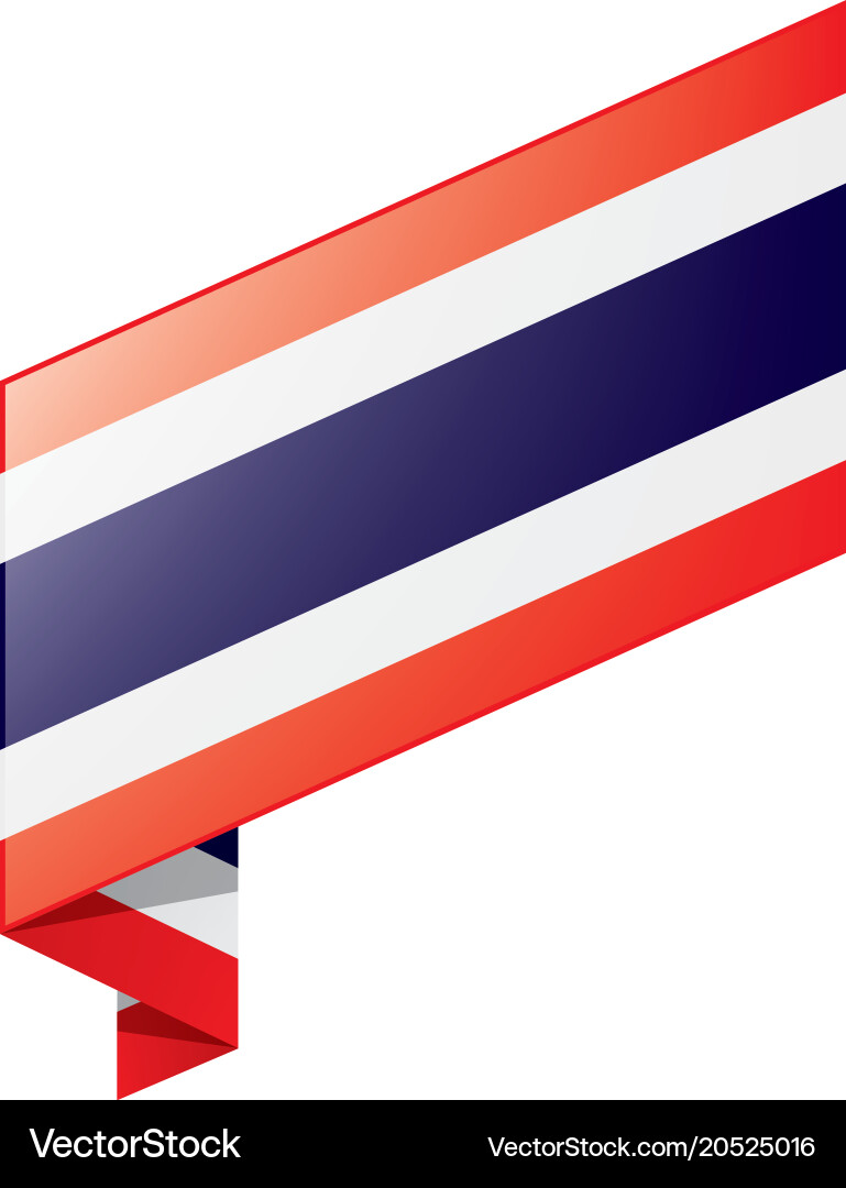 Thailand flag Royalty Free Vector Image - VectorStock