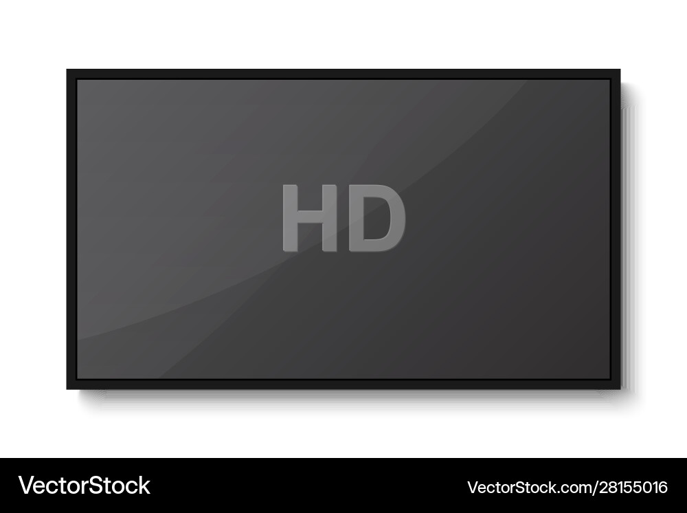 Tv modern blank screen Royalty Free Vector Image