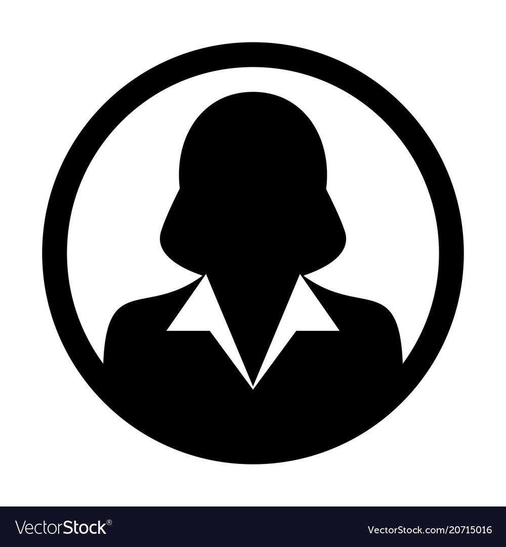 User icon female person symbol profile avatar Vector Image