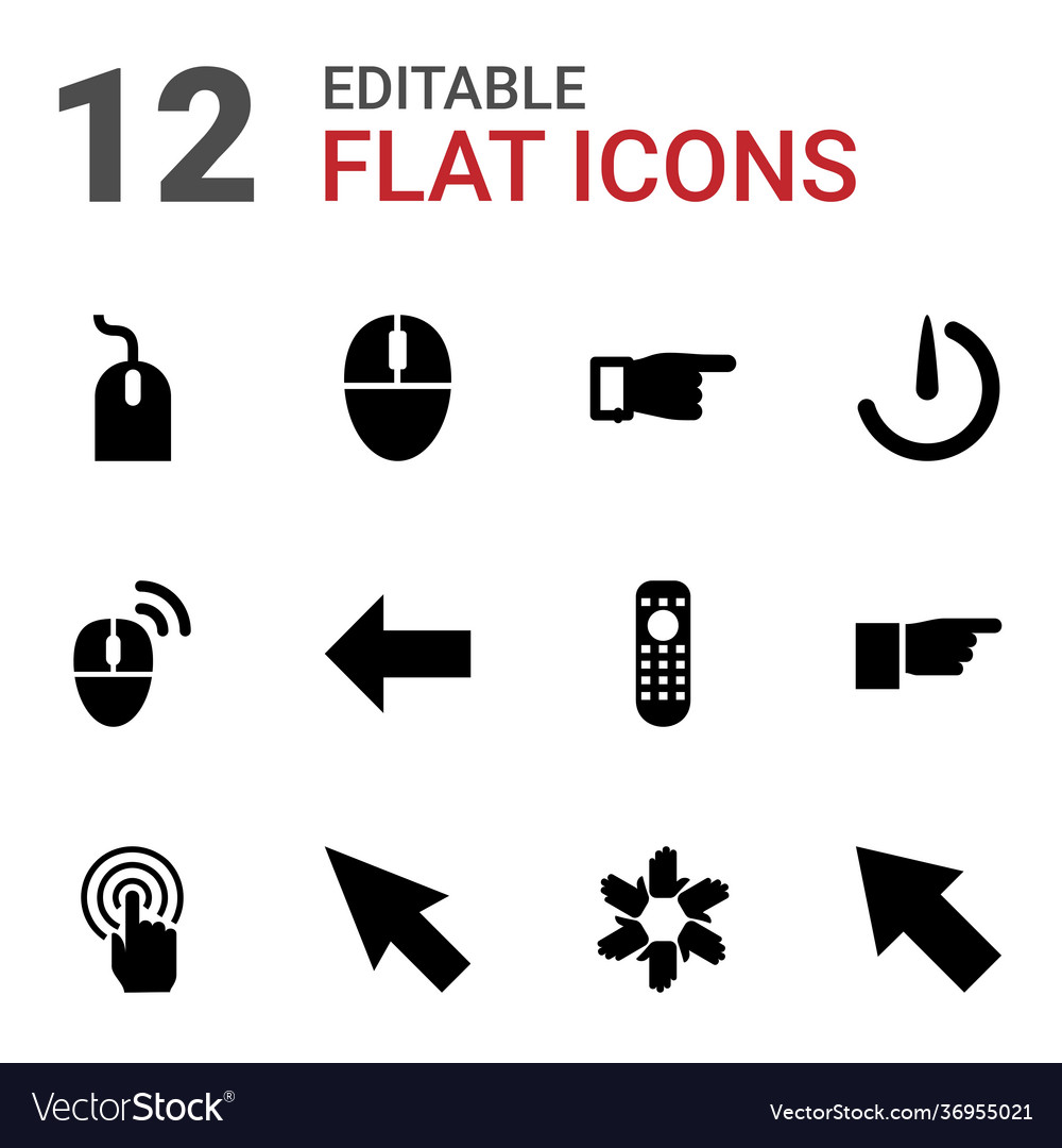 12 click icons