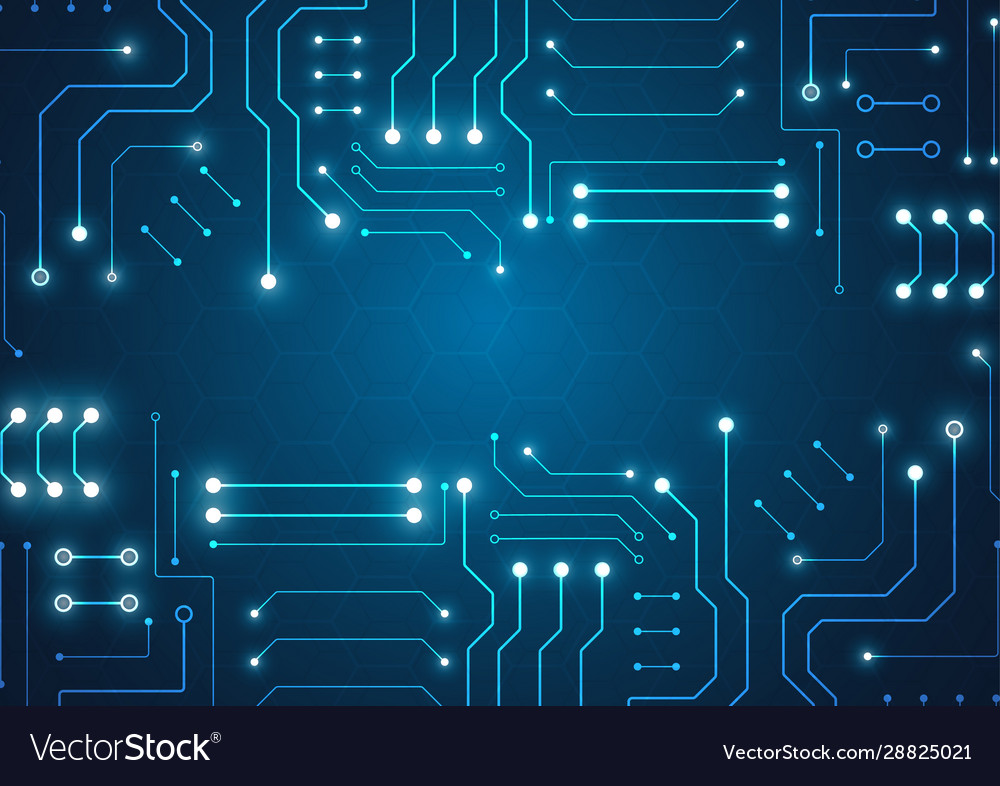 High tech technology geometric