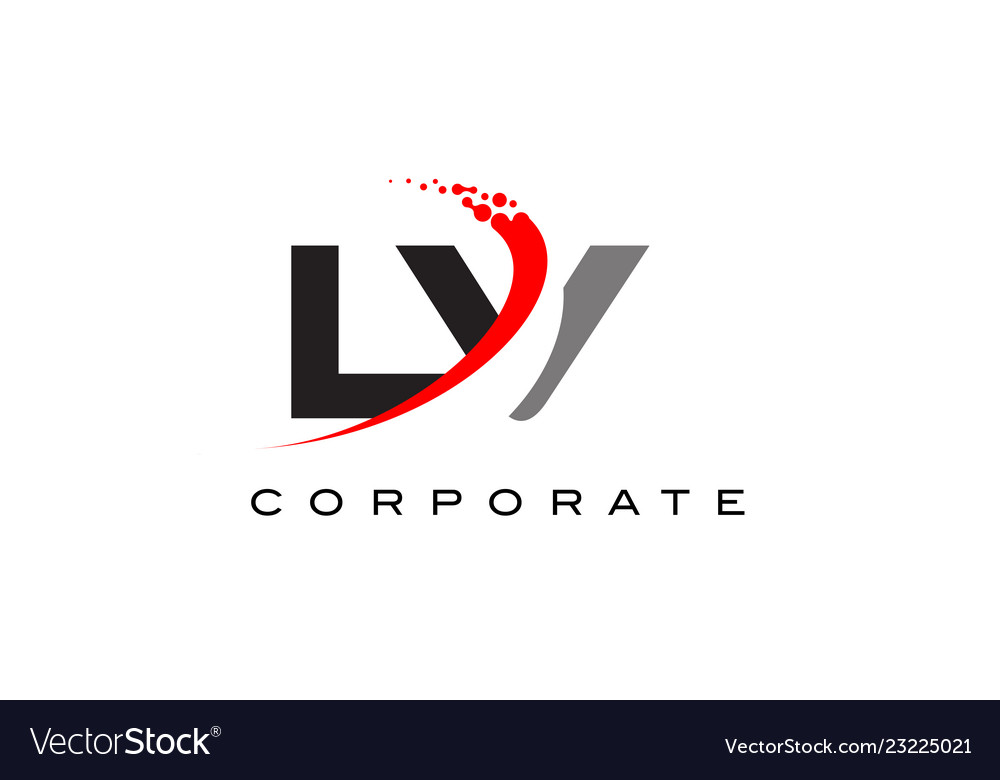 Premium Vector  Letter lv logo