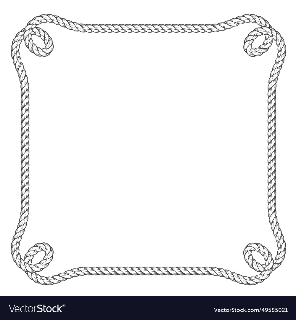 Nautical Rope Border with Loops