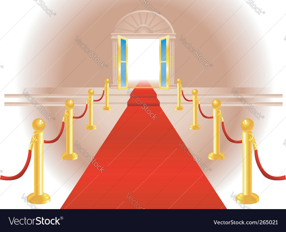 Red carpet Royalty Free Vector Image - VectorStock