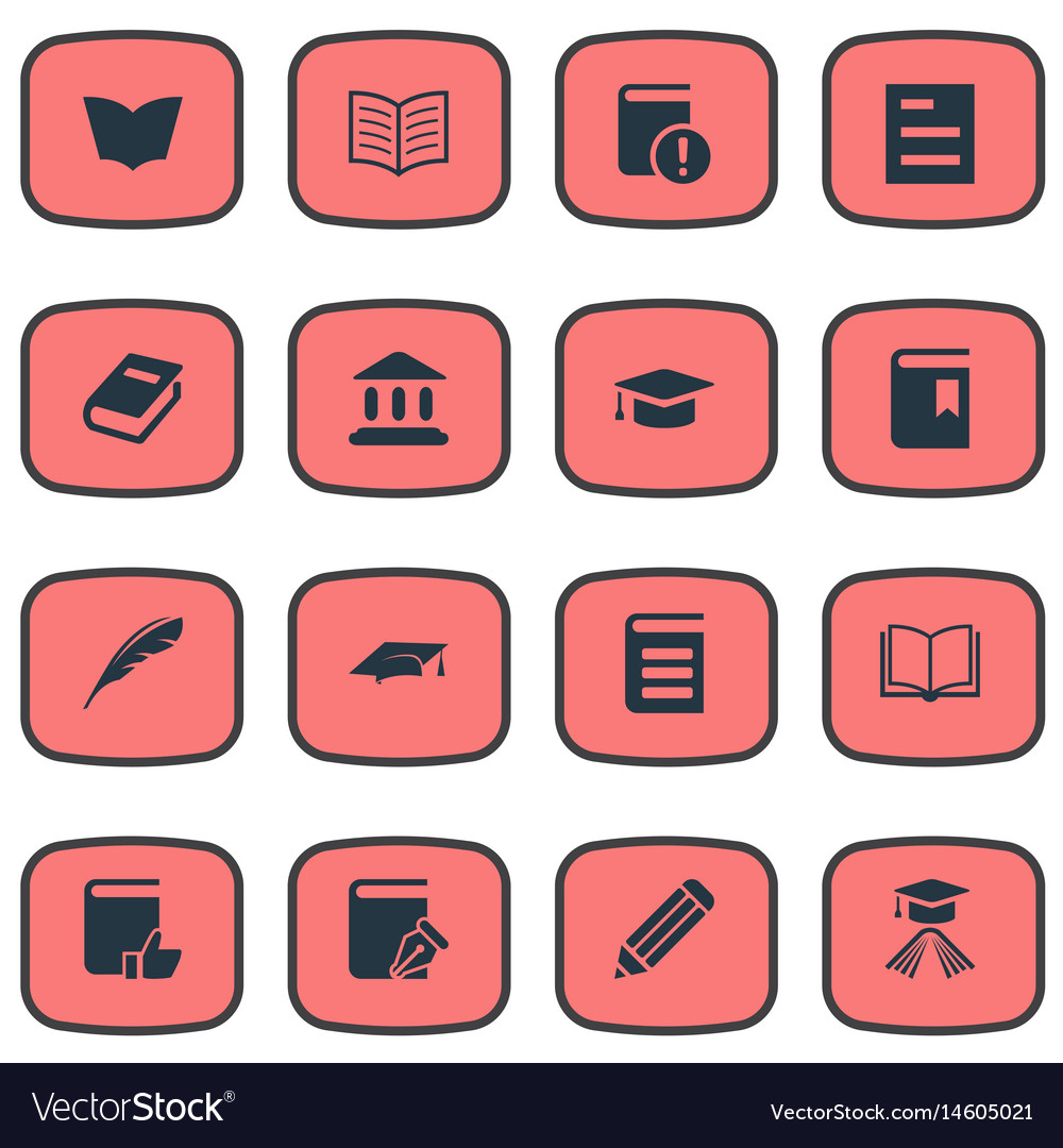 Set of simple knowledge icons