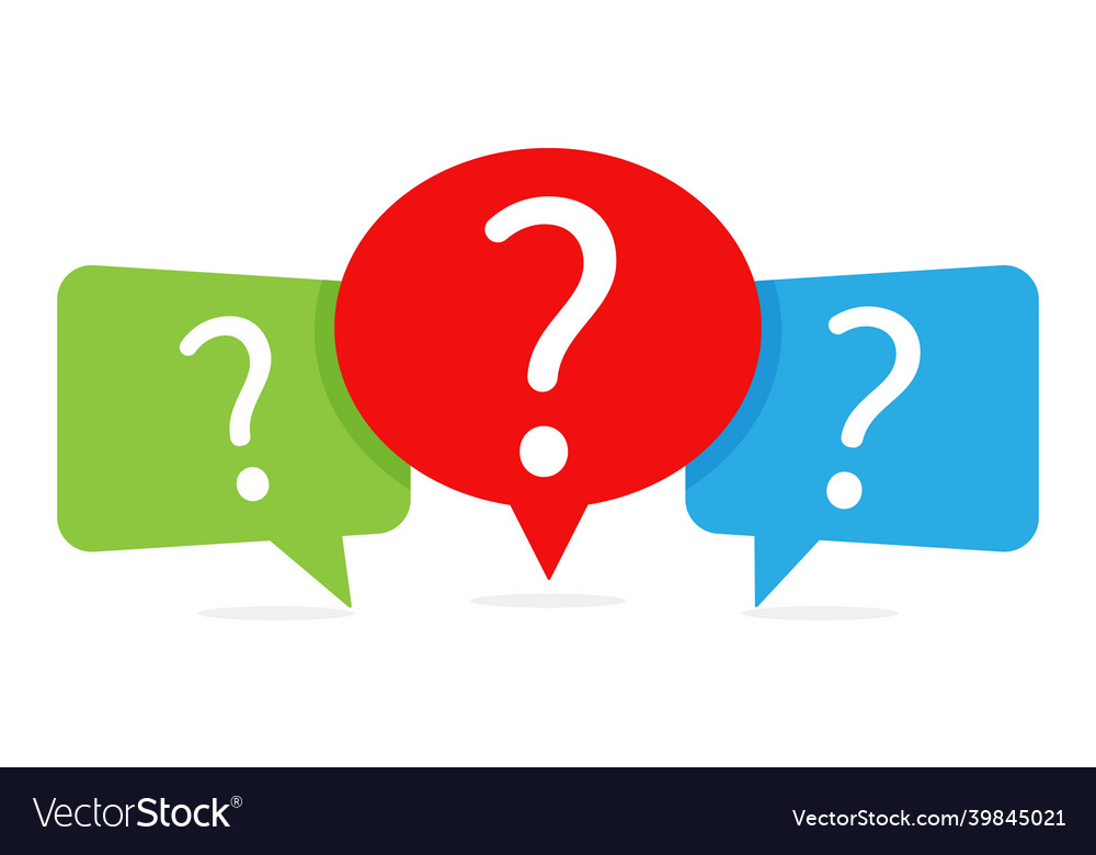 Set of three colored speech bubble message box vector image Set of three colored speech bubble message box