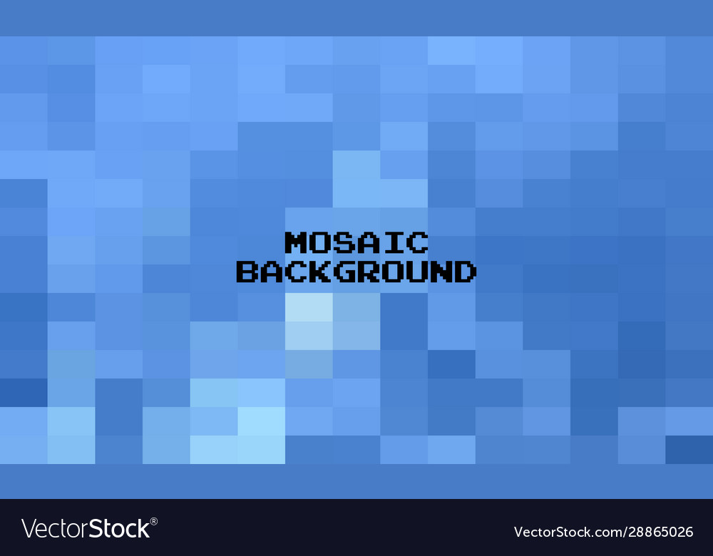 Abstract blue grid mosaic background modern Vector Image