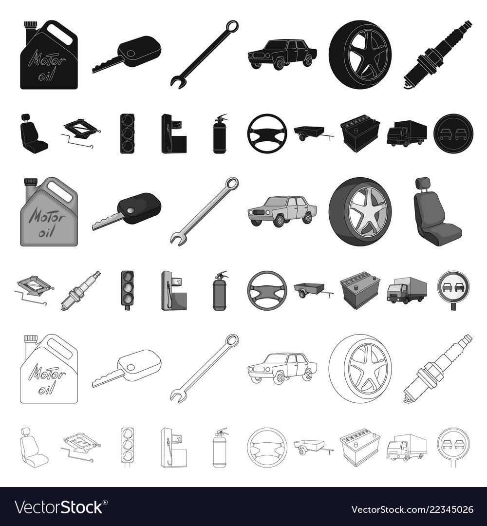 Car vehicle cartoon icons in set collection