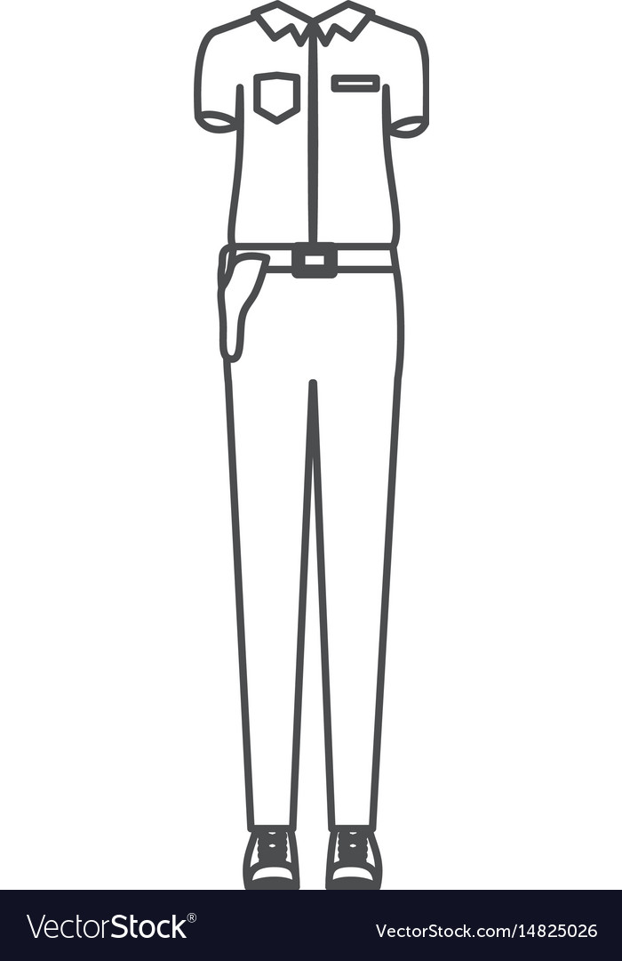 police dress drawing