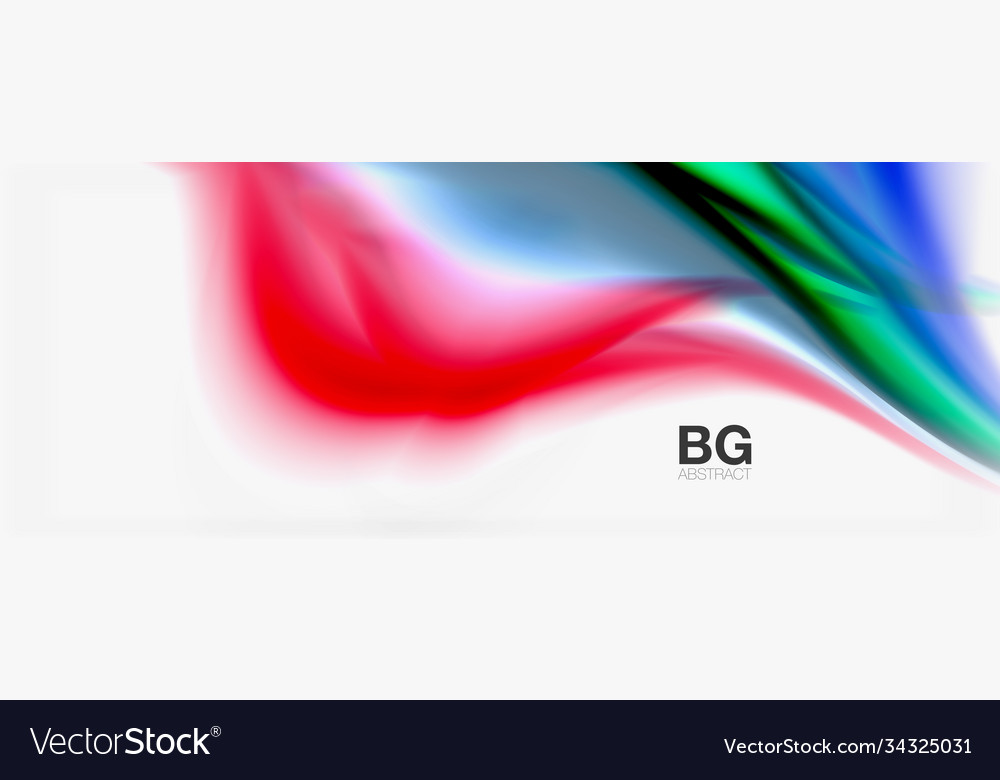 Abstract background smooth flowing lines blurred vector image Abstract background smooth flowing lines blurred