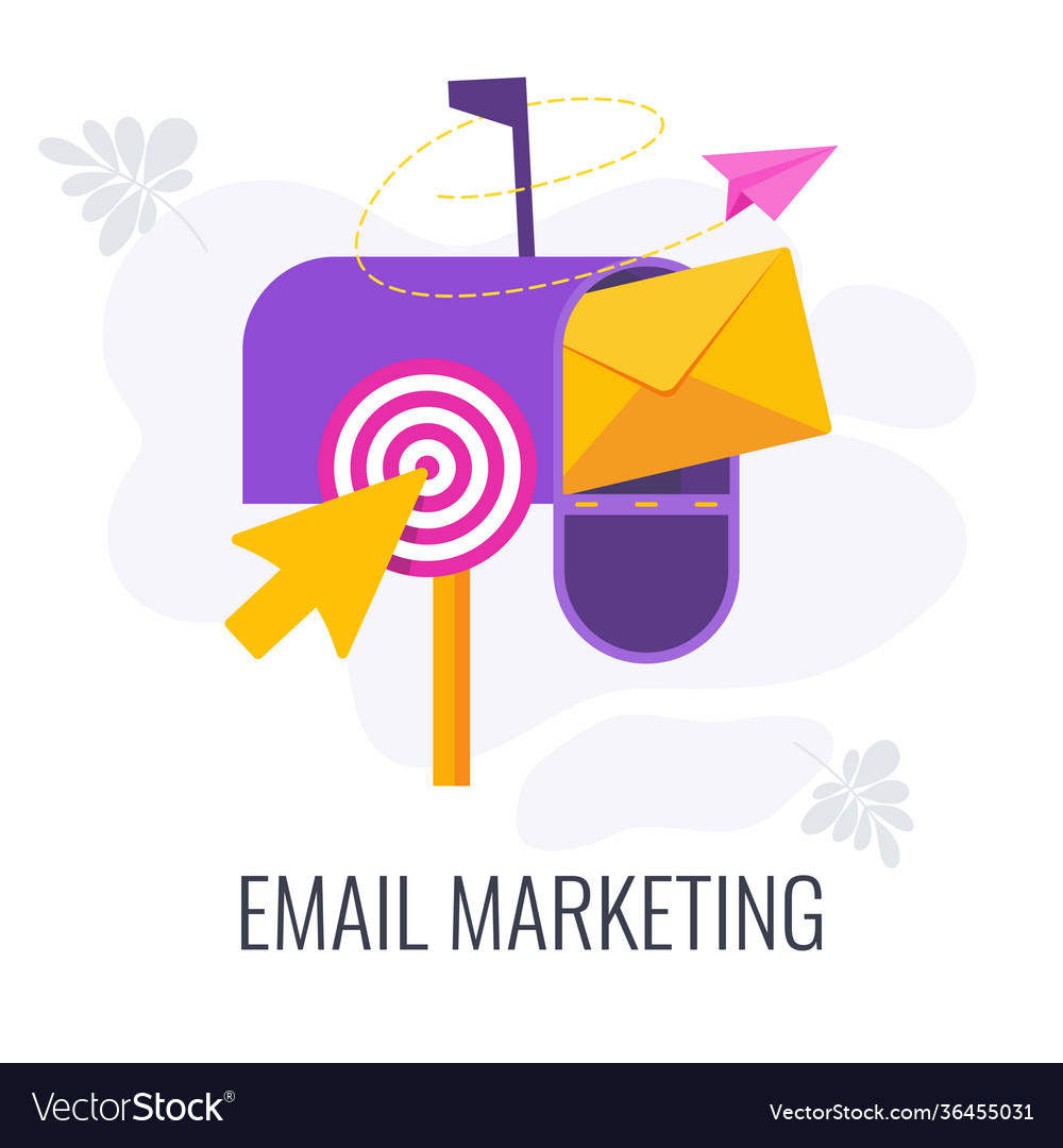 Email marketing infographics icon envelope Vector Image