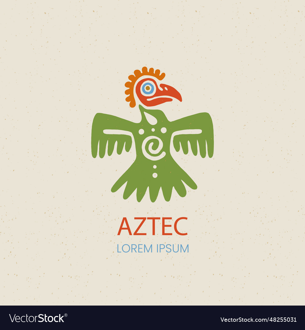 Hand gezeichnete aztec Logovorlage