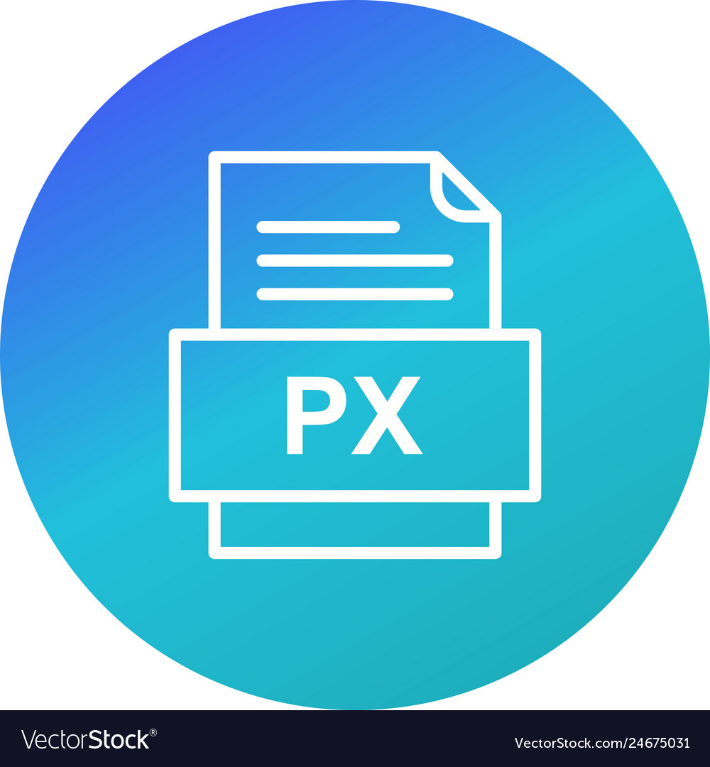 Px file document icon