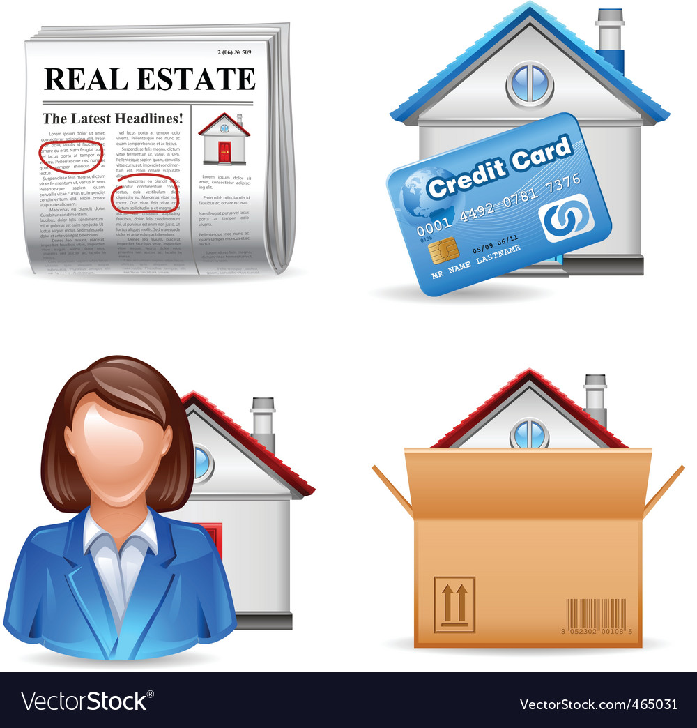 Real estate icons set 2