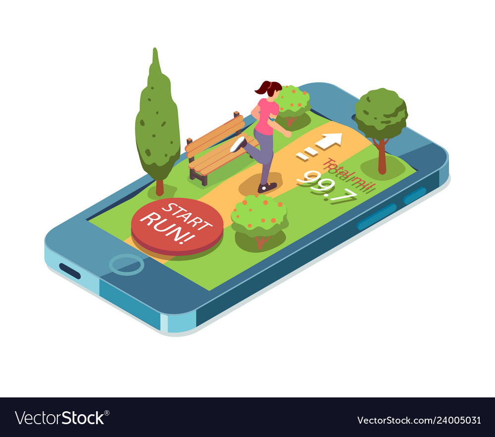 Running woman mobile app for