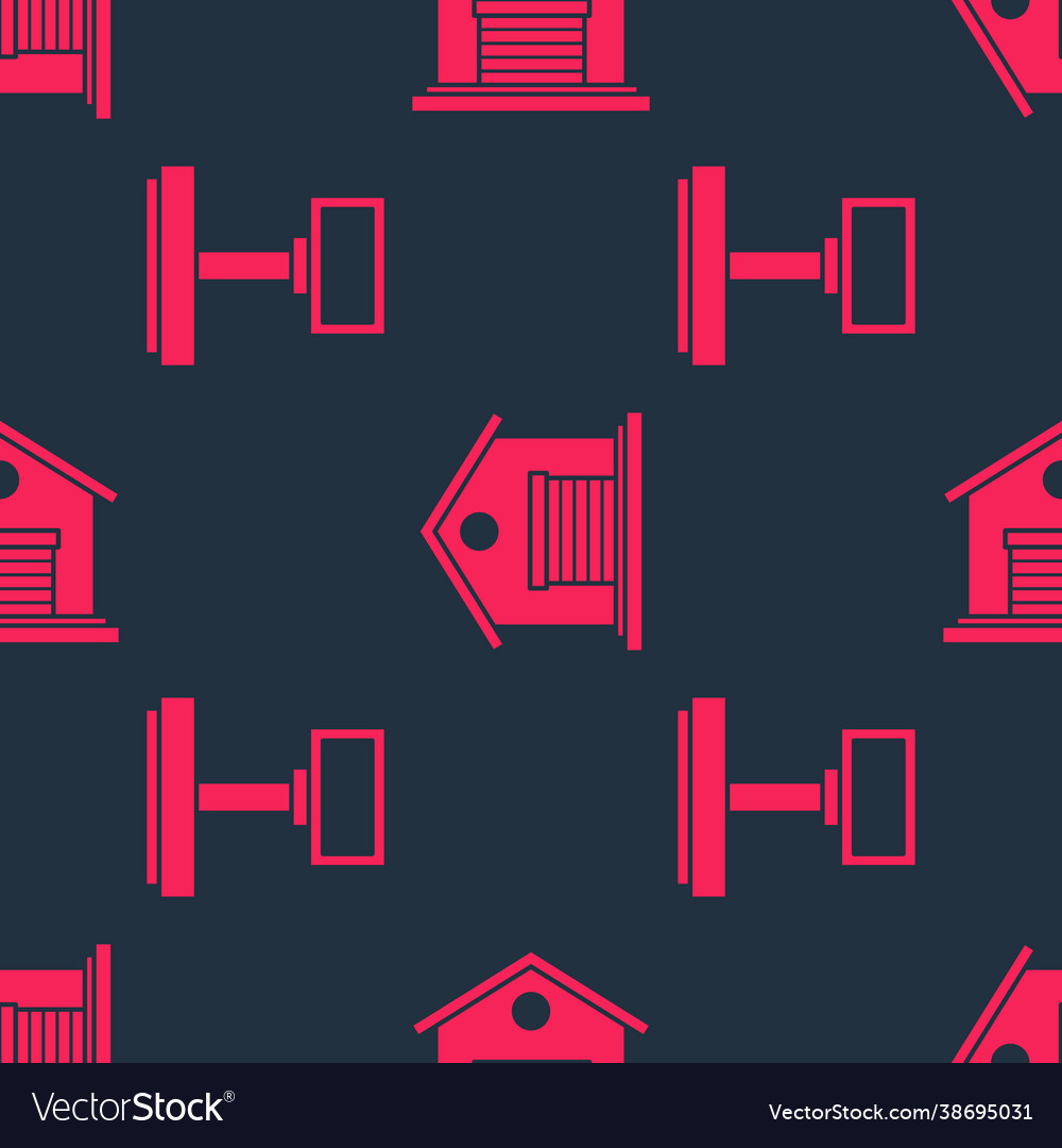 Set scale and warehouse on seamless pattern