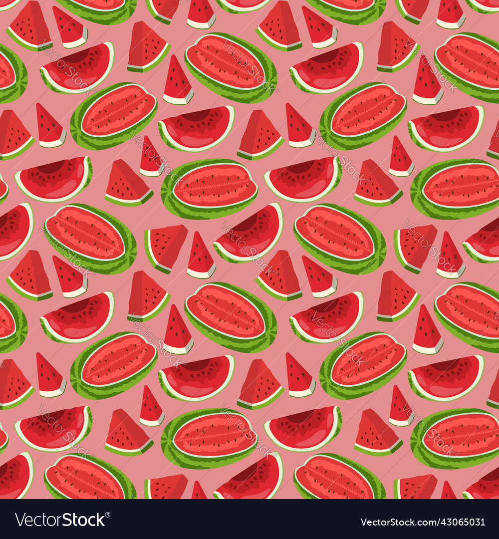 Watermelon pattern seamless pattern texture design