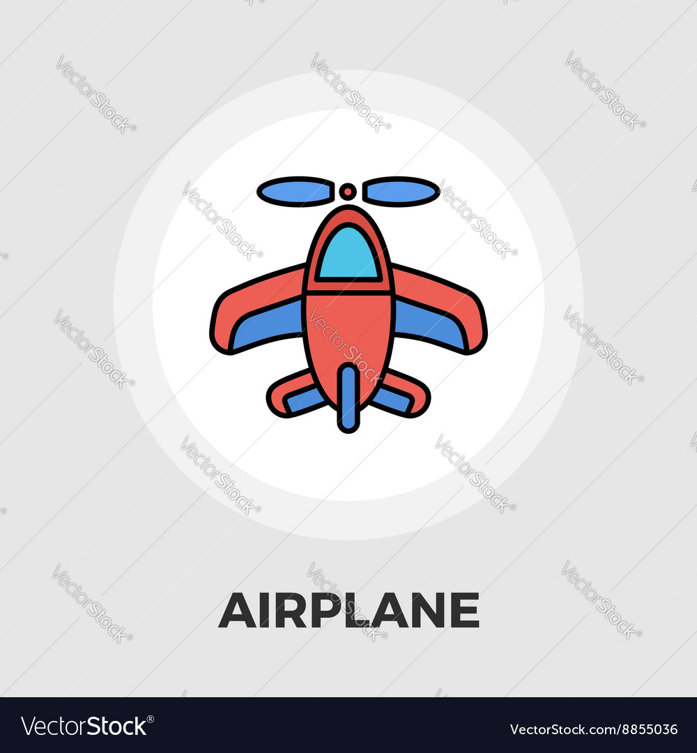 Airplane flat icon