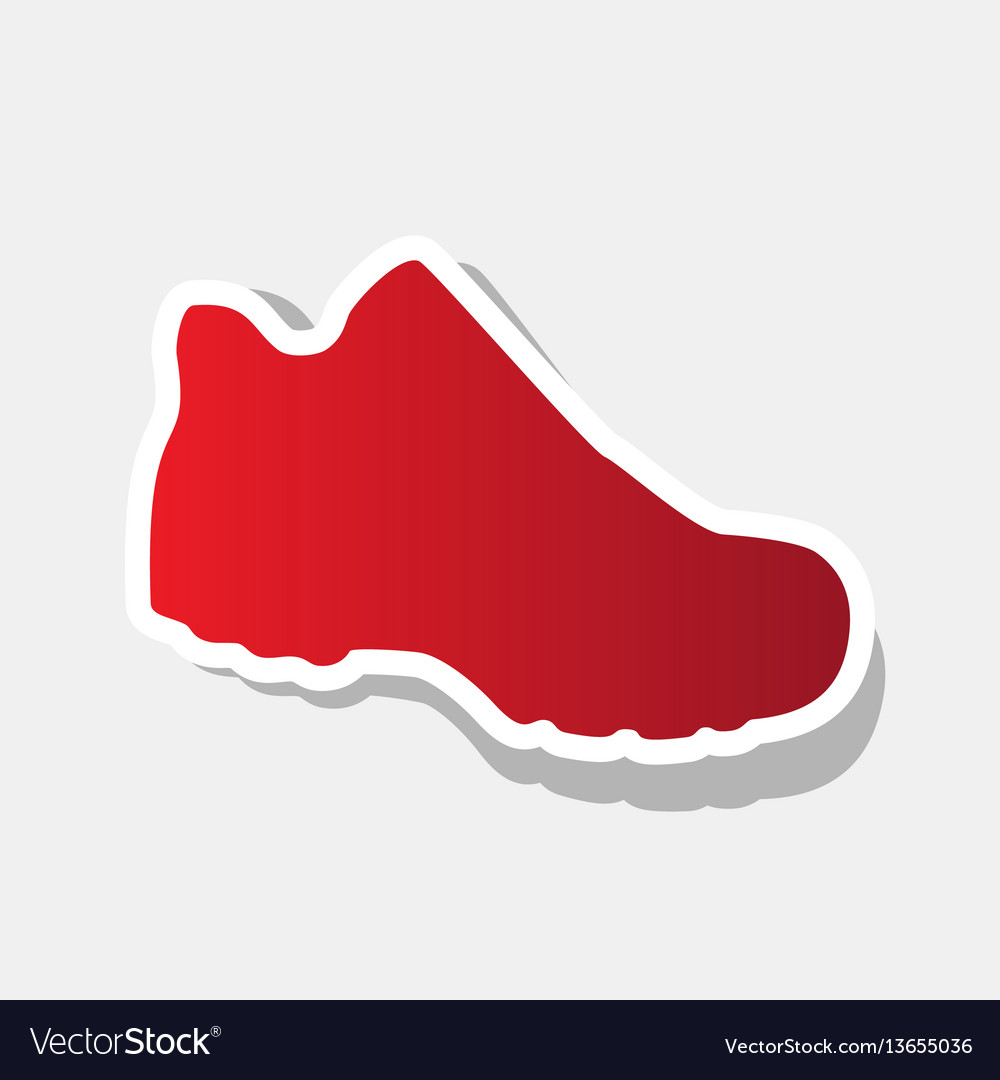 Boot sign new year reddish icon