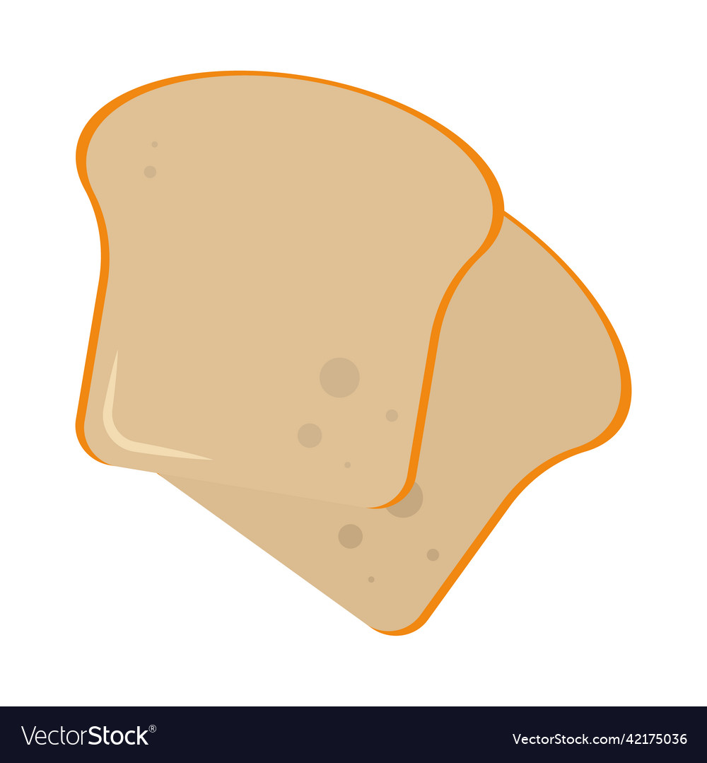 Bread slices icon Royalty Free Vector Image - VectorStock