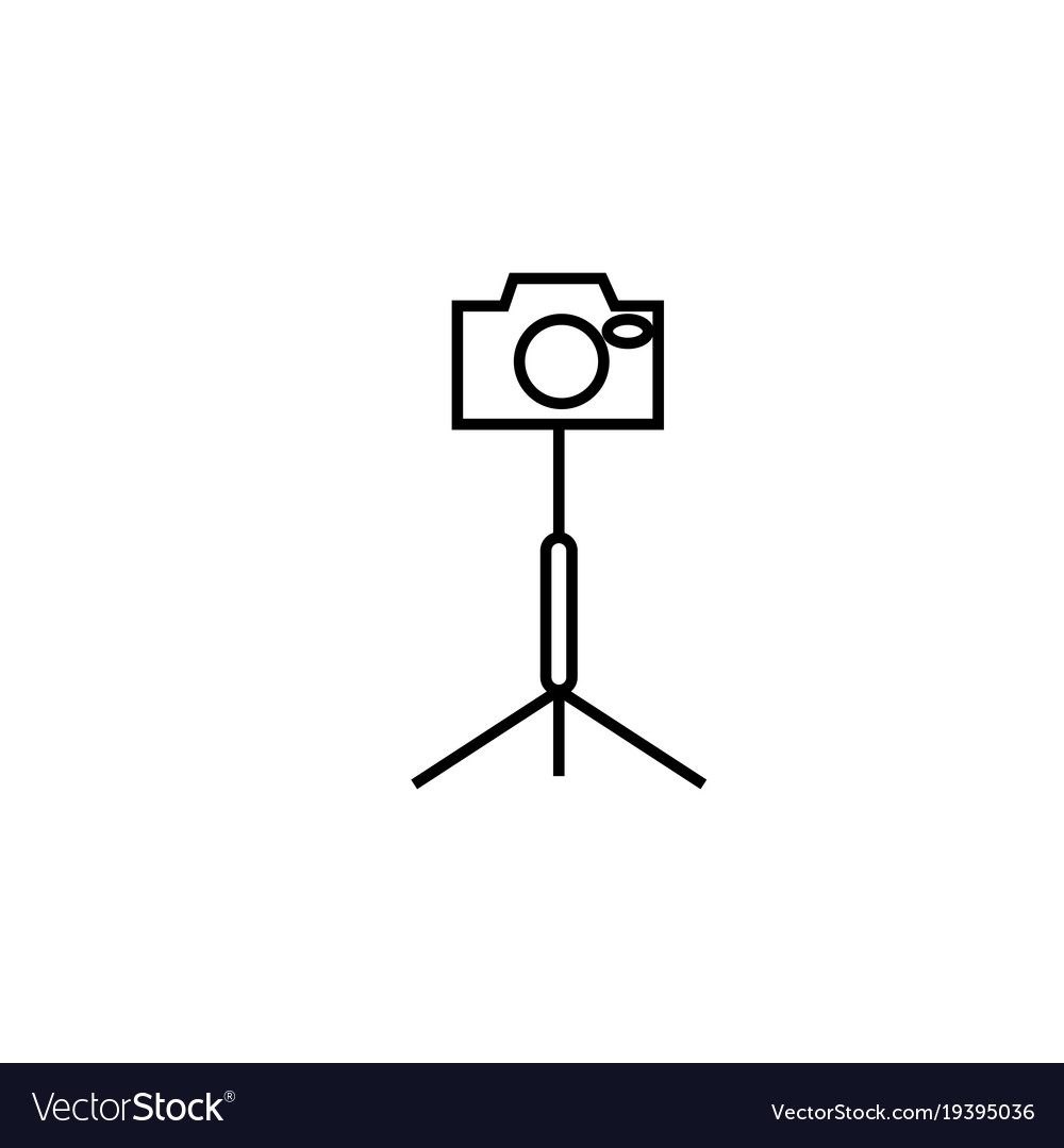 Camera stand icon Royalty Free Vector Image VectorStock