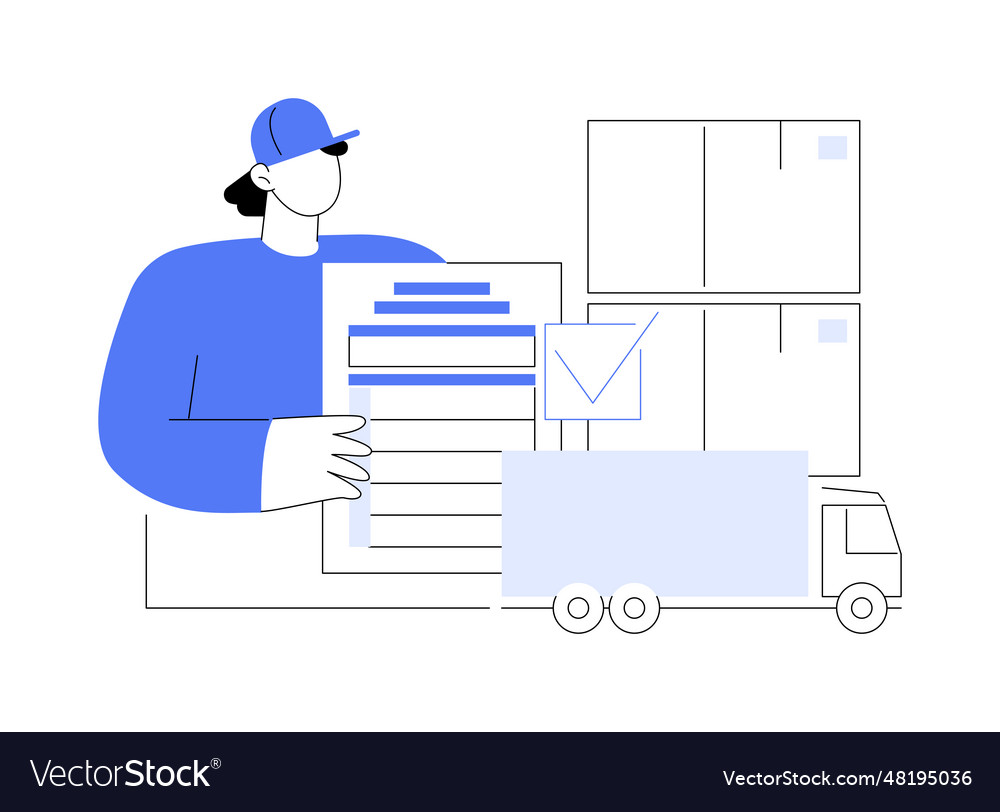 Customs declaration abstract concept