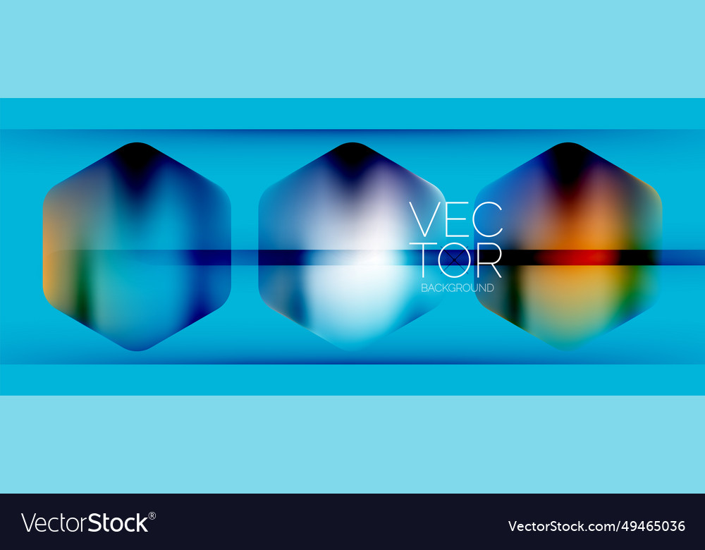 Dynamic bright colorful geometric elements vector image Dynamic bright colorful geometric elements