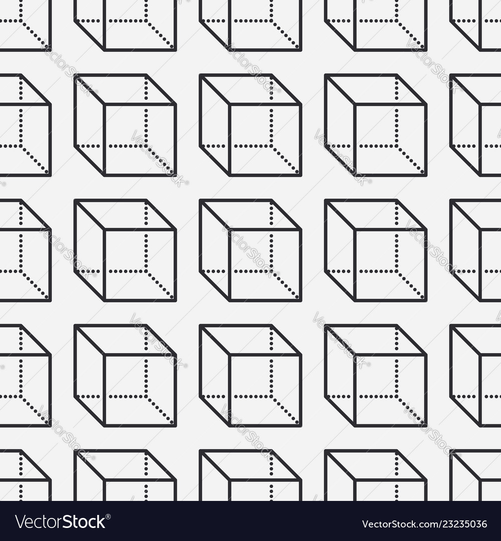 Geometric Cube Pattern