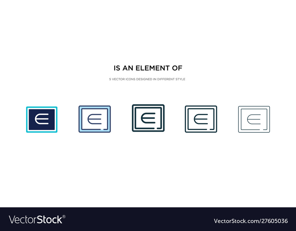 Is an element icon in different style two