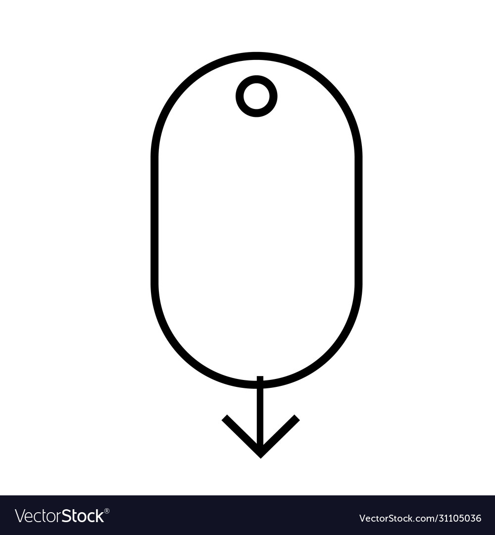 Scroll down computer mouse icon on white