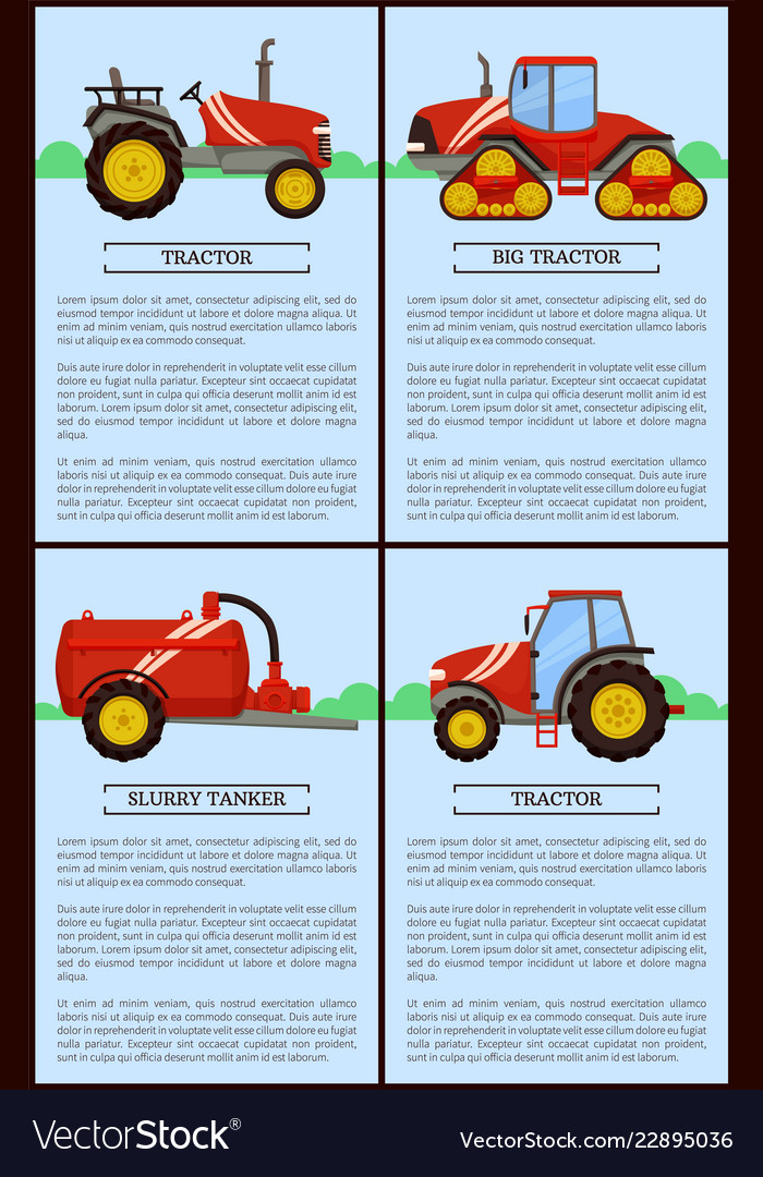 Slurry tanker and tractors