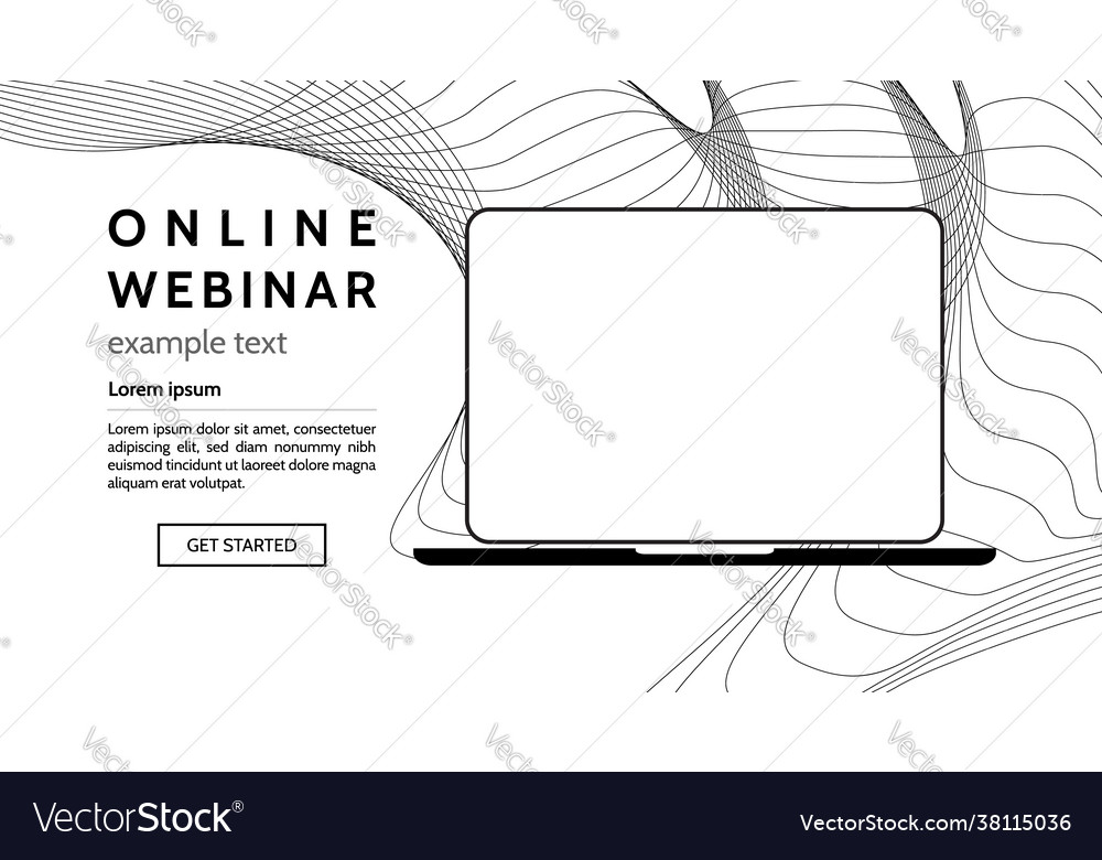 Webinar concept template online course distant