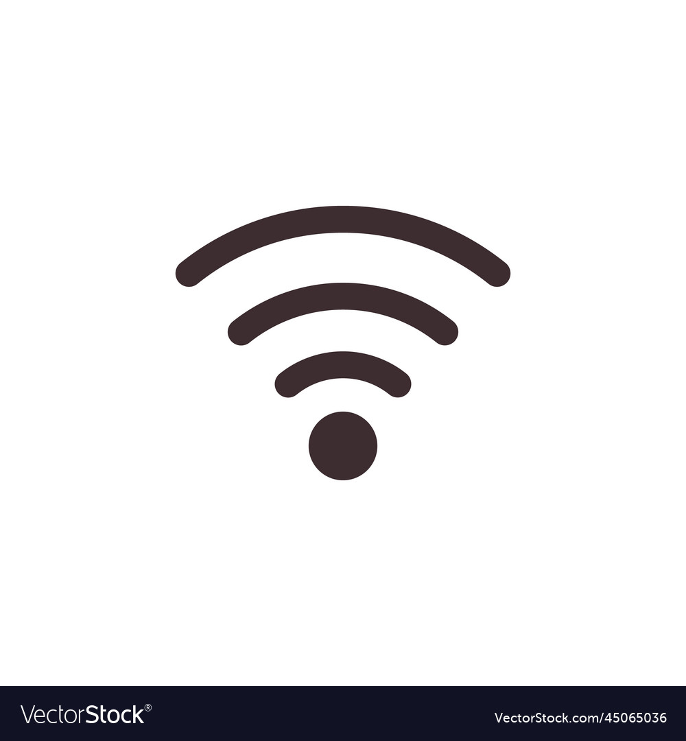 Wifi icon good wifi signal transmission symbol Vector Image