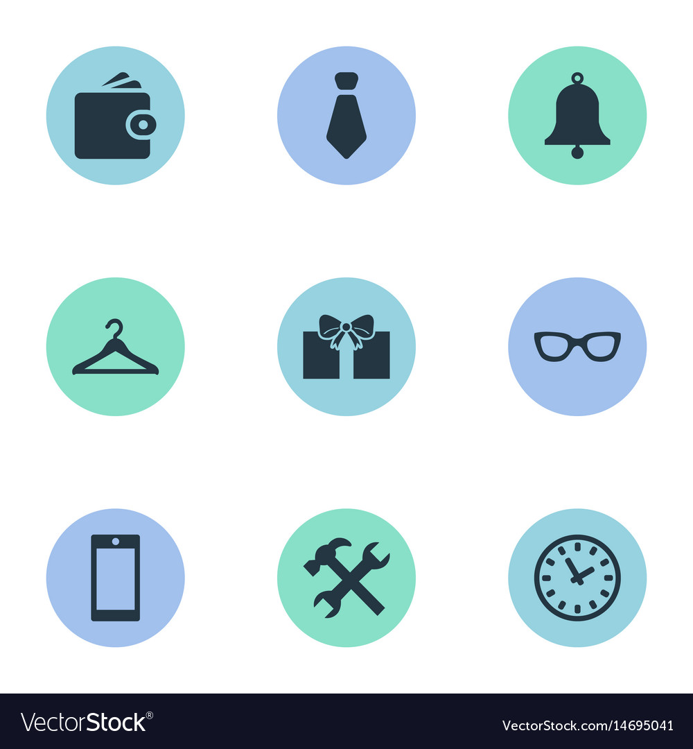 Set of simple icons element