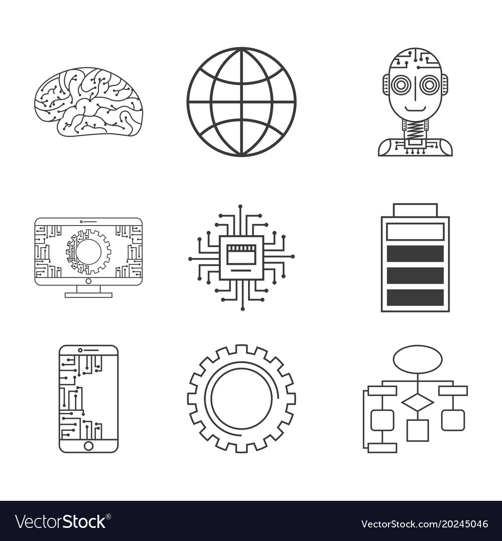 Artificial intelligence technology innovation Vector Image