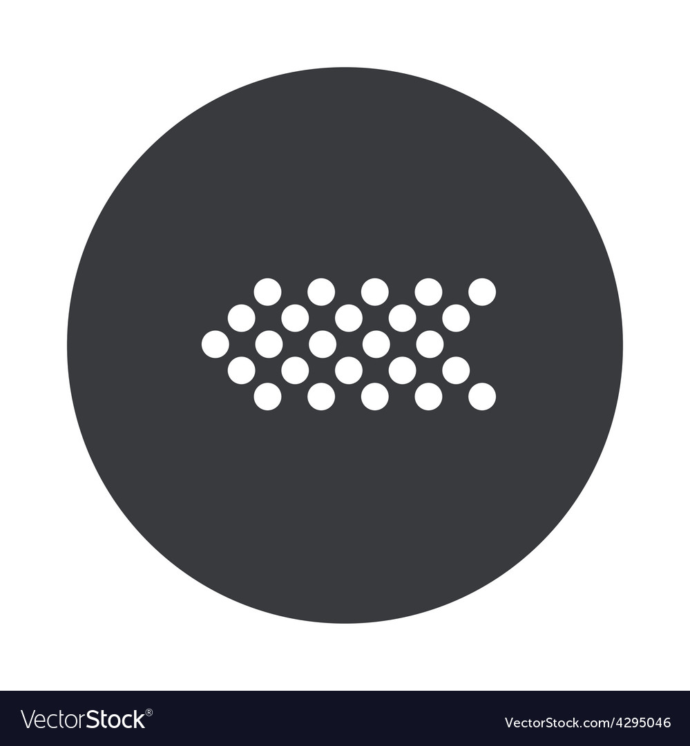 Modern gray circle icon